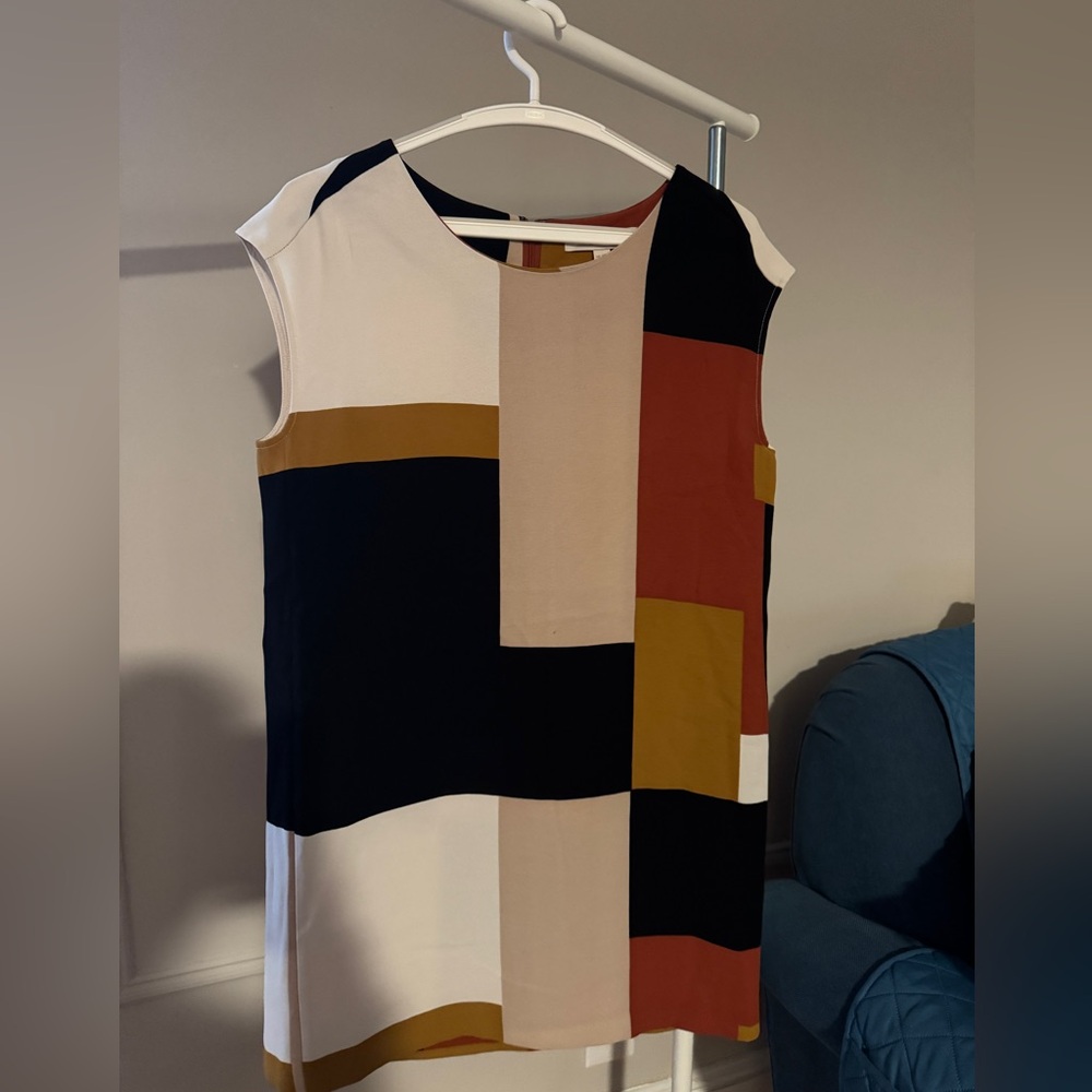 Loft knee length multicolor summer dress